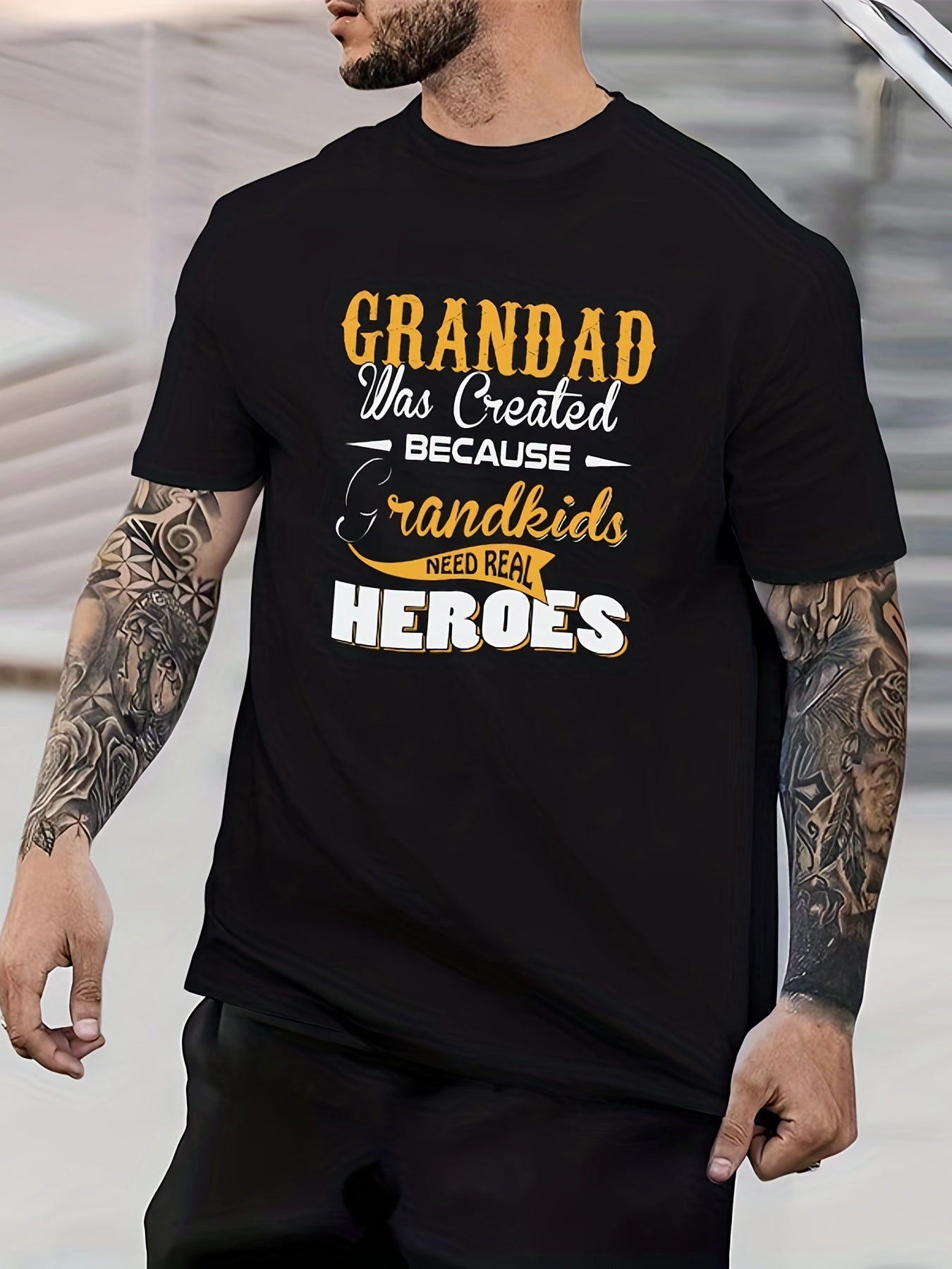 Skeleton Hand Print Men's Graphic Crew Neck T shirt