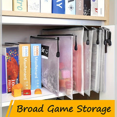 18pcs A5 Transparent Mesh Zipper Waterproof PVC File Bags - Extra Large