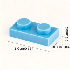 295pcs Plate 1x2 Building Blocks 3023 Small Particle Assembly DIY