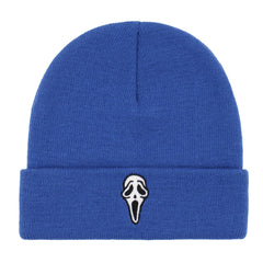 90s Horror Skull Embroidered Beanie Unisex Solid Skull Cap Hip Hip Warm Knit Hat
