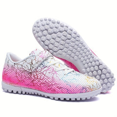 Adult Turf Football Boots Hook Loop Velcro Outdoor TF Soccer Cleats