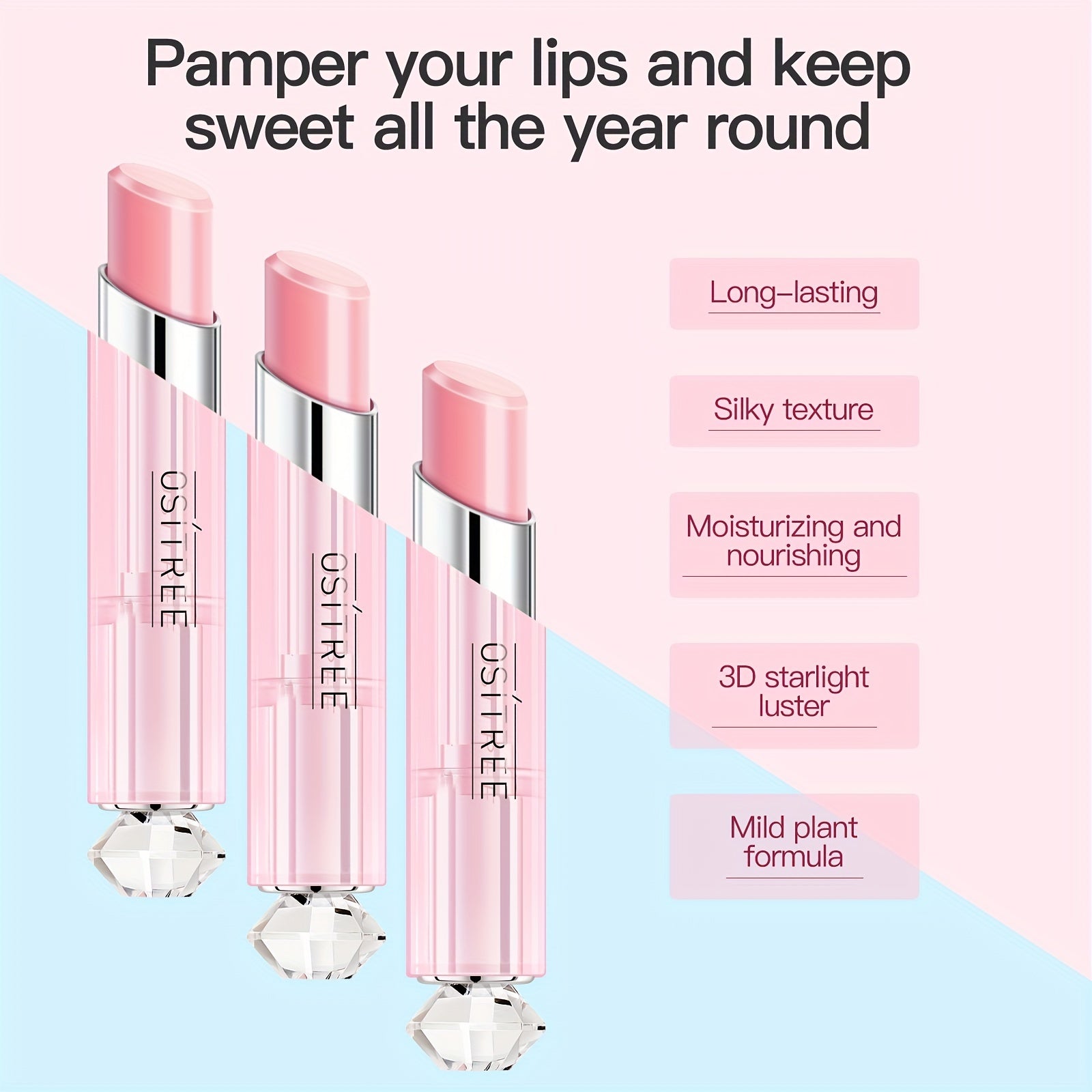 Lipstick Willow Wooden Flower Hydrating Balm