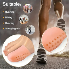 4pcs Soft Gel Toe Caps for Big Toe with Holes Silicone Toe Protector Toe Sleeves