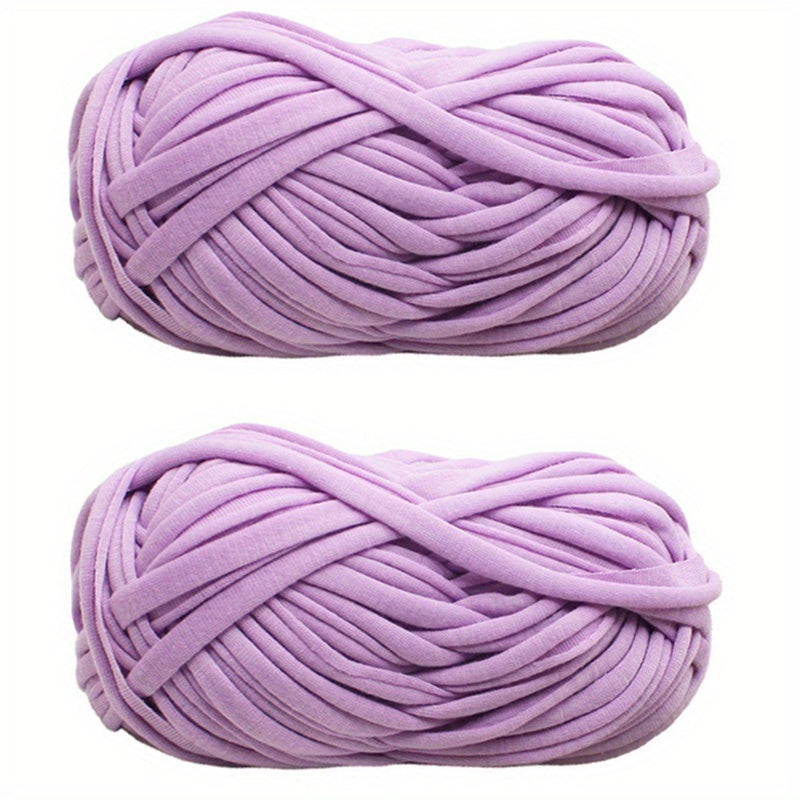 2pcs 200g Crochet Yarn, Polyester Woven Carp Thread, Bag Mat Weaving
