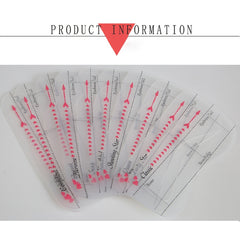 10Pcs Eyebrow Stencils Kit Professional Portable Shaping Stencils
