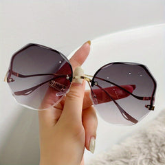Oversized Gradient Lens Sunglasses UV400