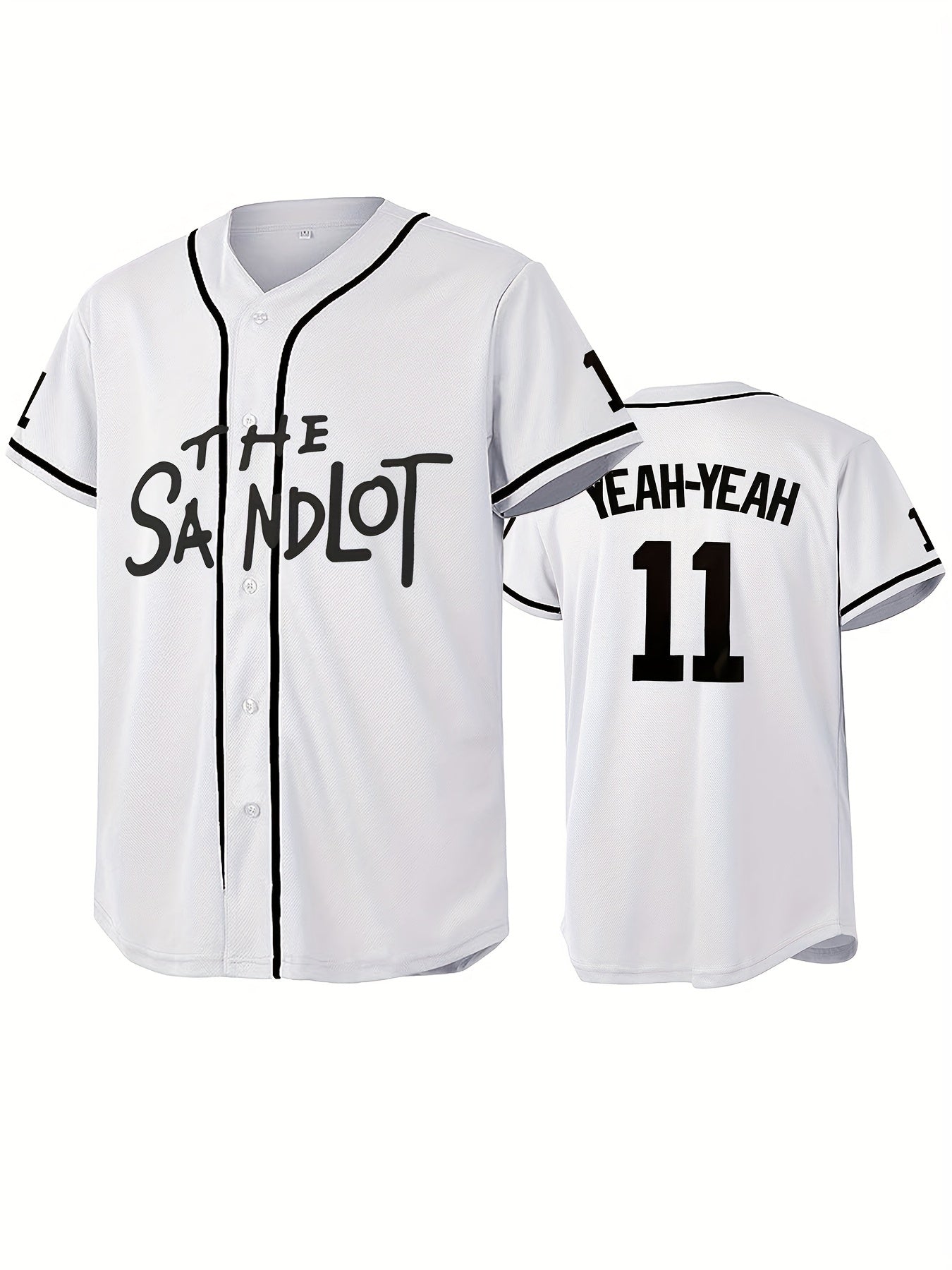 Men's 11 Classic Baseball Jersey Retro Baseball Shirt Slightly Stretch