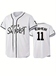 Men's 11 Classic Baseball Jersey Retro Baseball Shirt Slightly Stretch