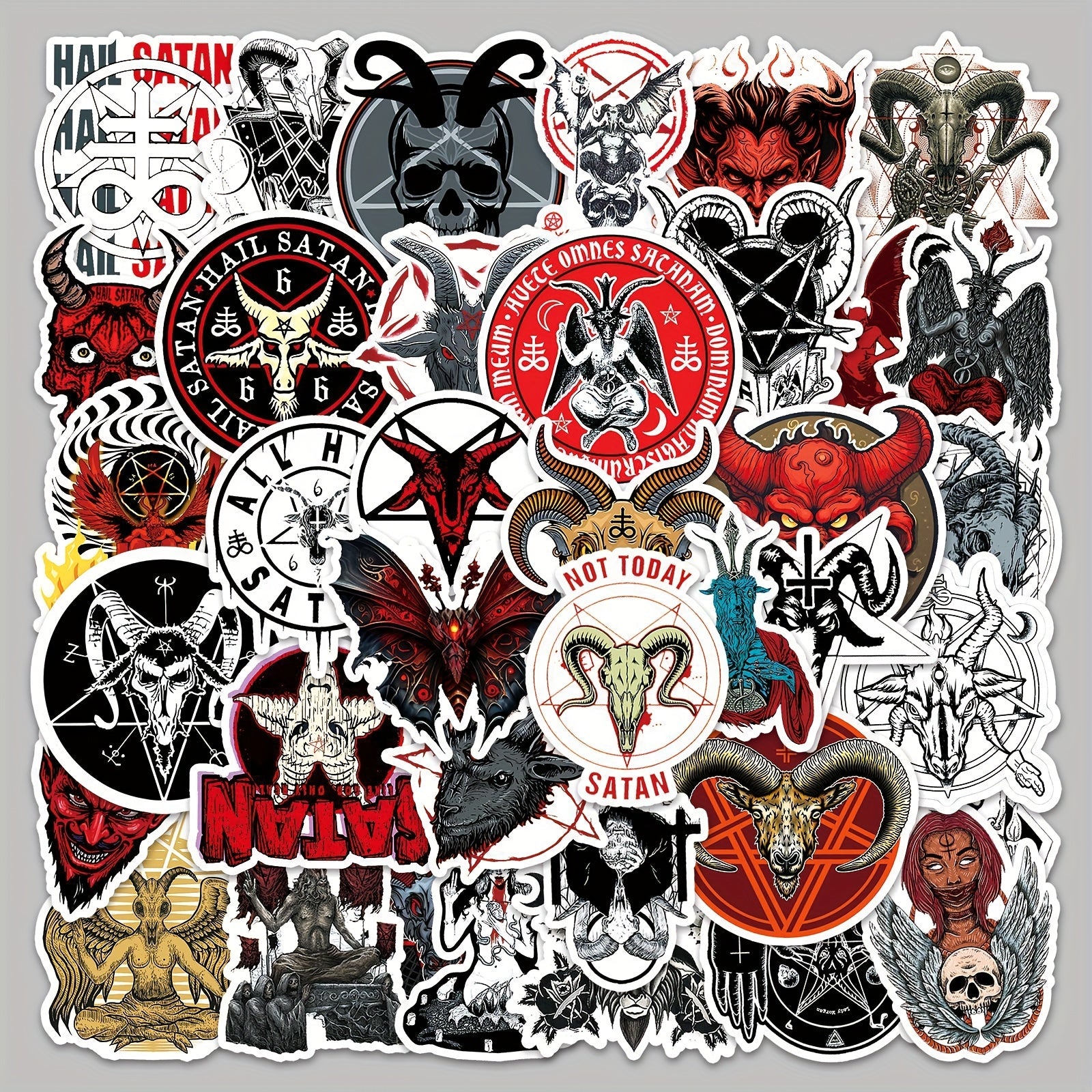 50pcs Satan Fallen Angel Devil Series Stickers for Mobile Phone Cases