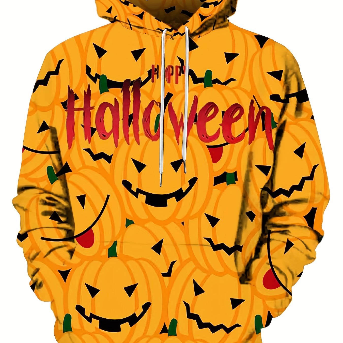 Men's Pumpkin Graphic Hoodie Active 3D Print Sweatshirt