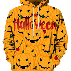Men's Pumpkin Graphic Hoodie Active 3D Print Sweatshirt
