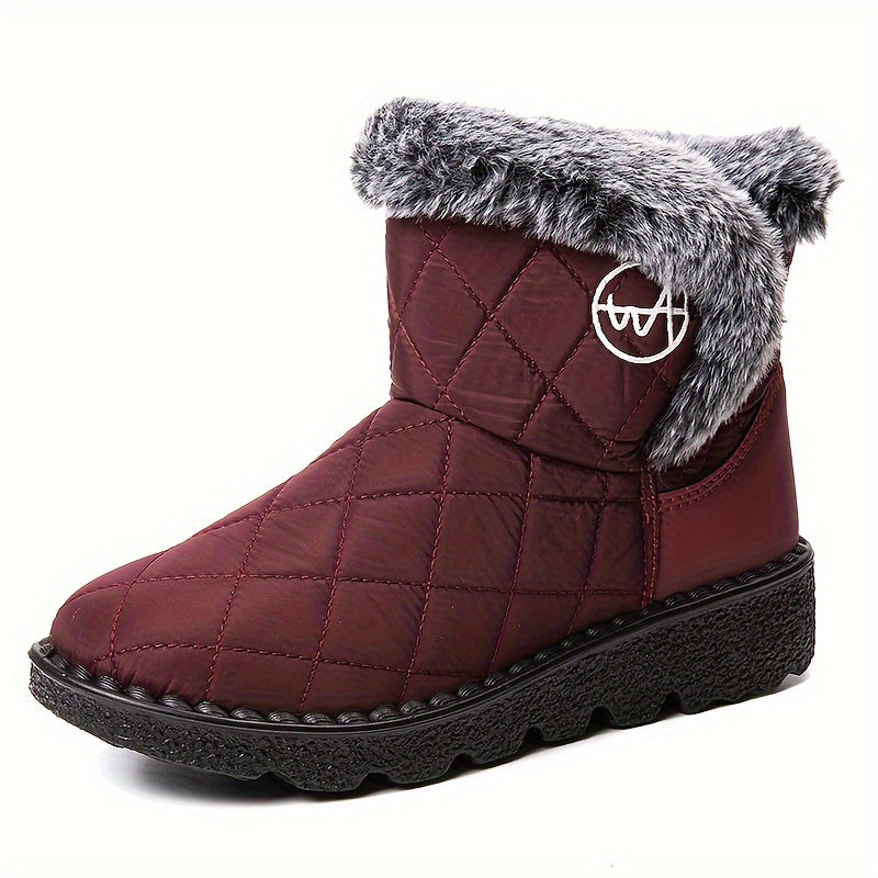 Women's Non-Slip Thickened Snow Boots - Warm & Lightweight