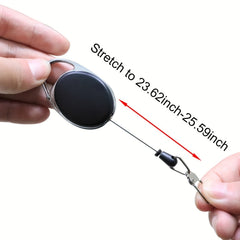 3pcs Fly Fishing Retractors with 360 Degree Rotation Buckle