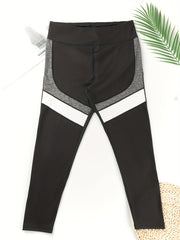 Colorblock High Rise Skinny Leggings