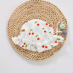 Baby Sunshade Cotton Gauze Fisherman Hat for Spring and Autumn