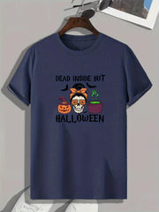 Halloween Pattern Print Men's Sports T shirt