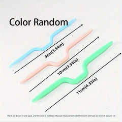 4pcs Weaving Tool Needle Sweater Scarf Cable Needle Woolen Needle