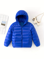 Kids Down Jacket Hooded Warm Padded Coat