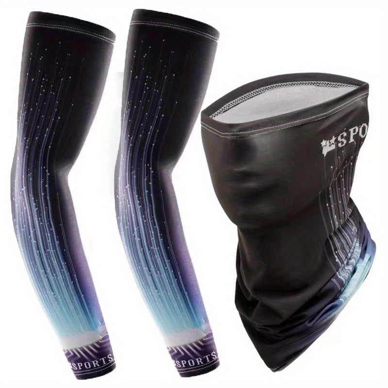 2pcs Unisex UV Protection Cooling Arm & Neck Covers