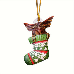 Christmas Socks Dog Dragon Decoration Pendant x3 x5