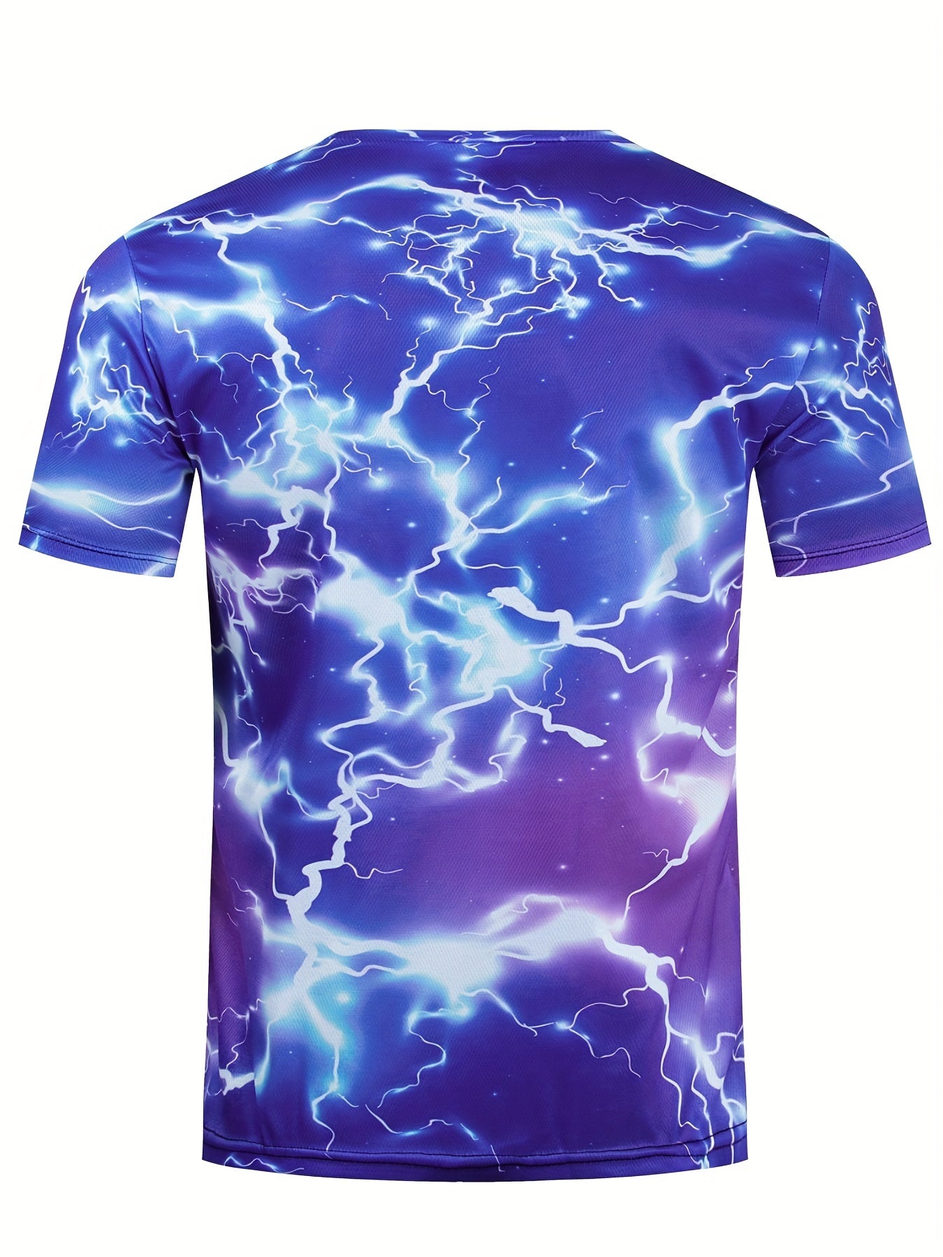 Men's Lightning Graphic T Shirt for Spring & Summer