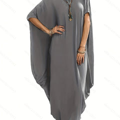 Solid Kaftan High Stretch Baggy Loose Beach Cover Up