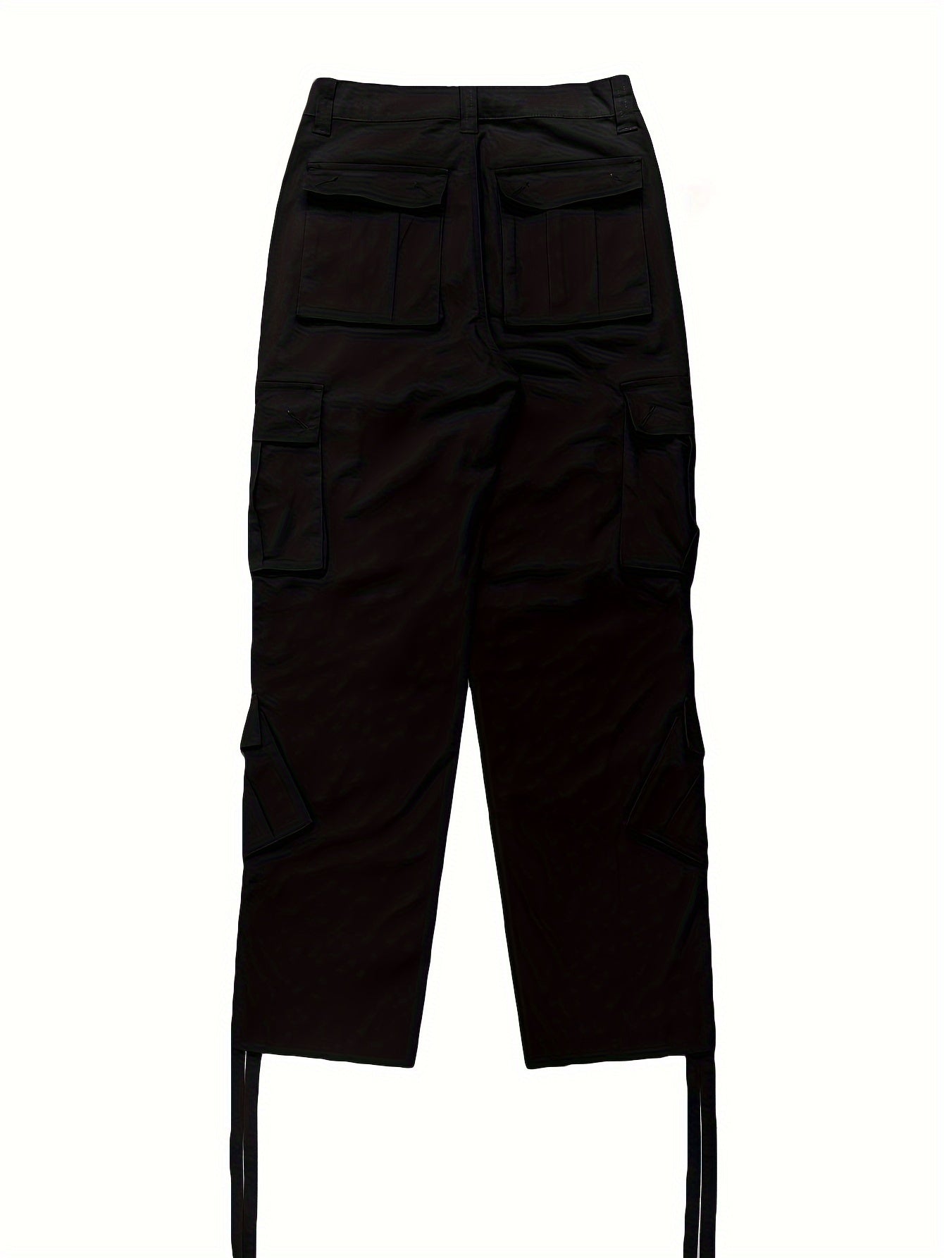Mid Rise Cargo Pants Loose Straight Leg Cargo Style Jeans