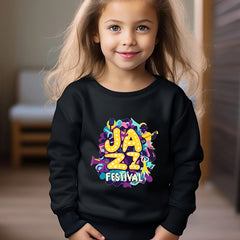 OERYUI Creative Jazz Graphic Sweatshirt for Kids