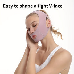 Purple Breathable V Face Mask Face Lifting Firming Strap Portable