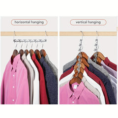 12pcs Stainless Steel Magic Hangers Closet Organizer Wardrobe Space Saving
