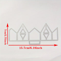 Triangular Flower Metal Cutting Dies for Scrapbooking DIY Cards Stencil