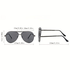 Men's Aviator Style Sunglasses UV Protection