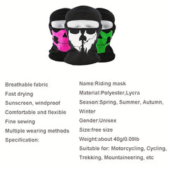 Unisex Tactical Ski Mask Gangster Face Mask Outdoor Cycling Mask