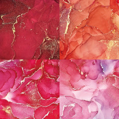 6 Inch Pattern Paper for DIY Photo Album Scrapbook - Foil Colors