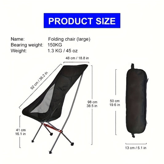 Portable Aluminum Alloy Camping Chair for Relaxing
