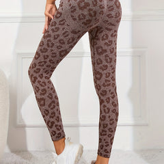 Leopard High Waist Yoga Pants Sports Fitness Running Trousers
