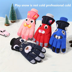 Waterproof Windproof Cartoon Skiing Gloves