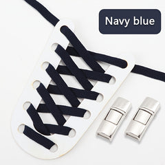 2pcs No Tie Shoelaces With Buckle Easy Tie For Kids & Adults