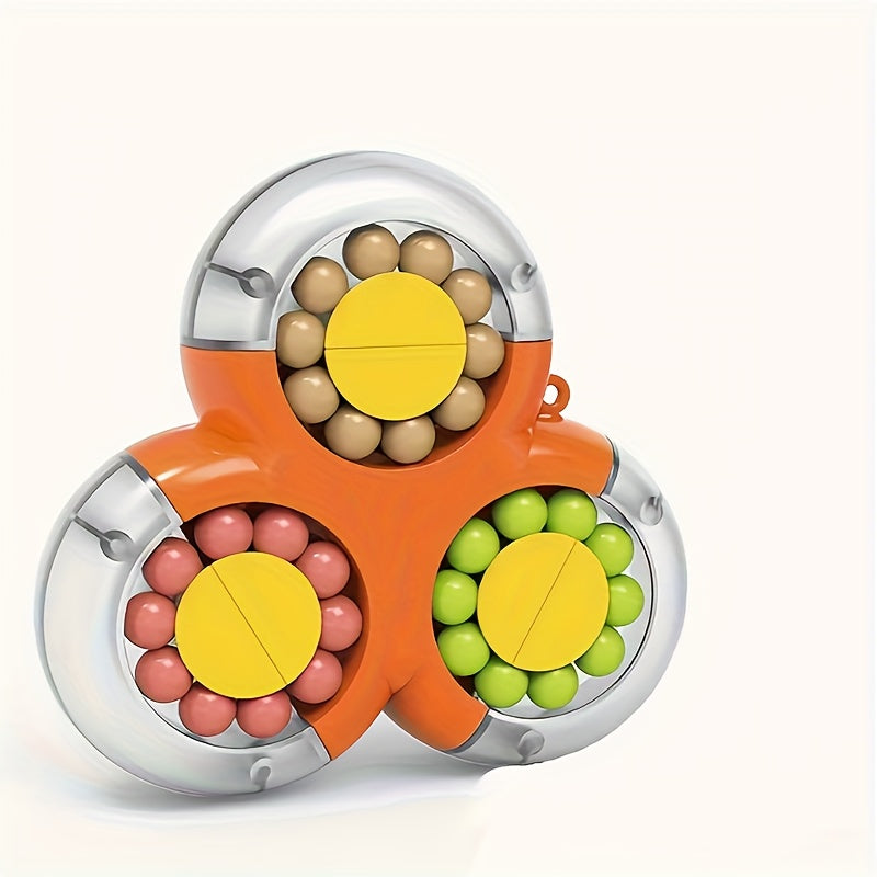 Triangular Rotating Magic Bean Puzzle Toy
