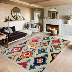 Fluffy Moroccan Carpet Floor Mat Soft Non Slip Area Rugs Living Room Bedroom
