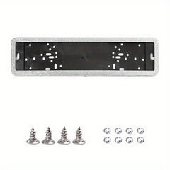 European Standard Plate Frame Stainless Steel Glass Rhinestones Point Drill