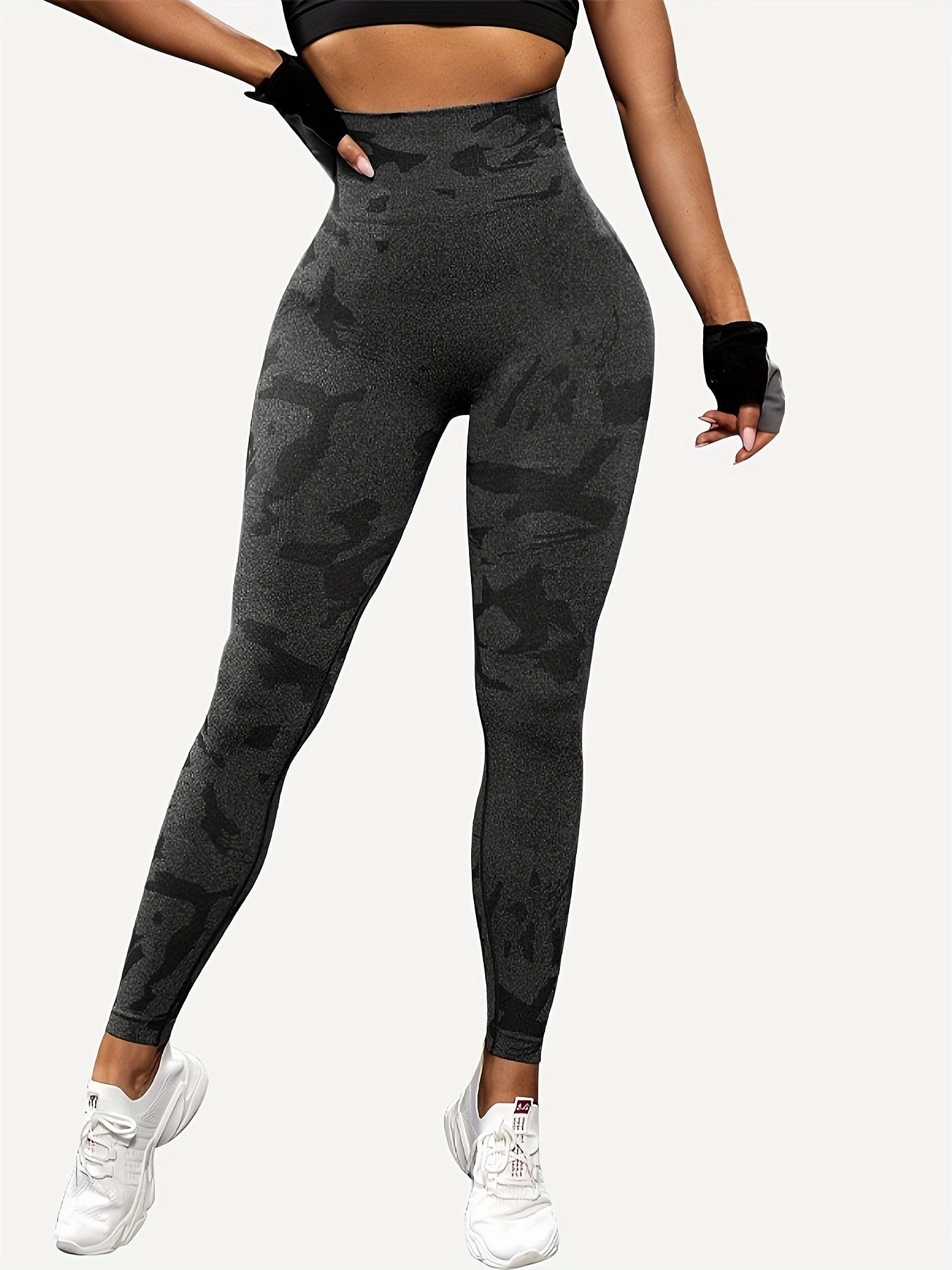 High Waisted Yoga Pants Camouflage Print Leggings