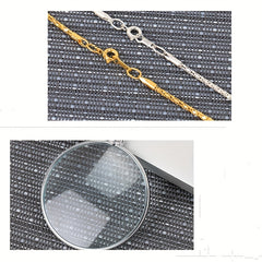 Necklace Magnifying Glass Metal Hanging Chain Magnifying Glass