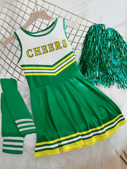 Kids Cheerleading Performance Dress in Multiple Colors