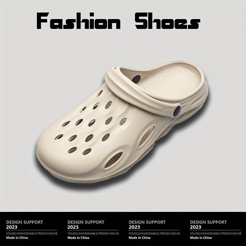 Men's Breathable Slip On Clog Sandals Casual Outdoor Walking Slippers