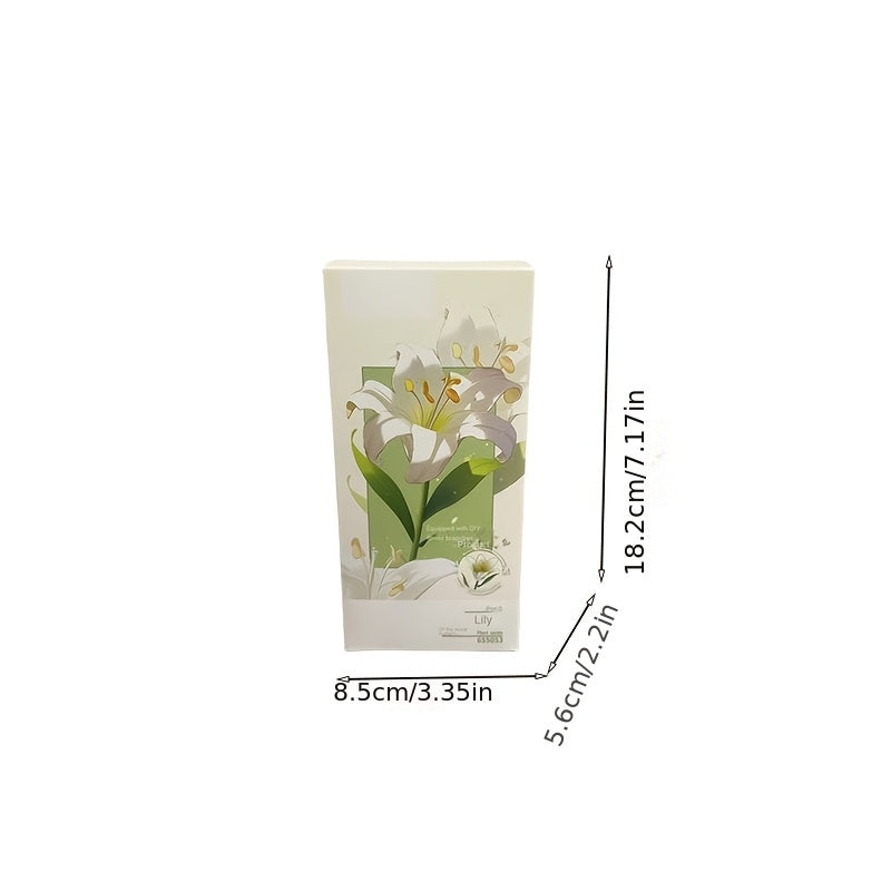 Floral Bouquet Building Blocks Set - ABS Material - Perfect Gift for Girls