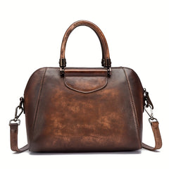 Vintage Green Leather Women's Handbag & Crossbody Bag