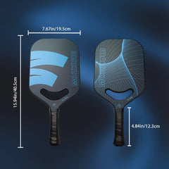 Thermal Pressed Pickleball Paddle Frosted Carbon Fiber Surface