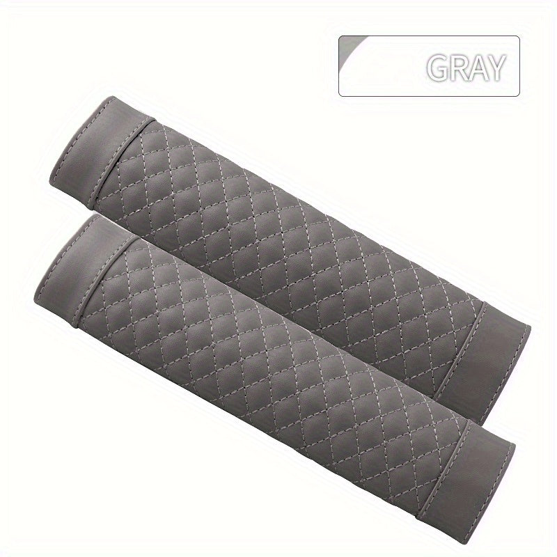 Leather Seat Belt Pads for Comfortable Driving