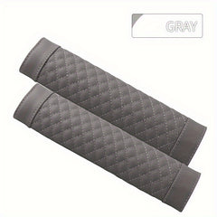Leather Seat Belt Pads for Comfortable Driving